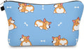 Cute Travel Makeup Bag Cosmetic Bag Small Pouch Gift for Women (Corgi)