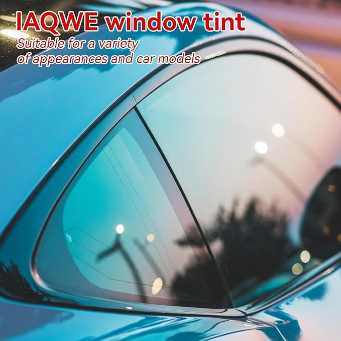 Ceramic Car Window Tint with 20% Percent VLT 20" in x 25'Ft Privacy Window Tint for Car Blocks UV IR Rays, Heat & Glare - Scratch Resistance-Black