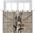 Funny Farm Animals Kitchen Curtains 45 Inch Length, Short Cafe Window Curtains by Unknown