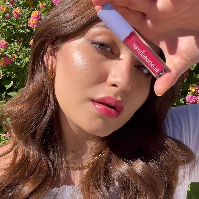 2-in-1 Sweet Gloss Tinted Lip Oil - Lip Oil for Women - Hydrating, Non-Sticky Formula with Light Color - 03 Cherry Pie - 0.084 oz