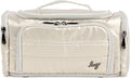 Lug Trolley Medium Cosmetic Case, METALLIC CHAMPAGNE