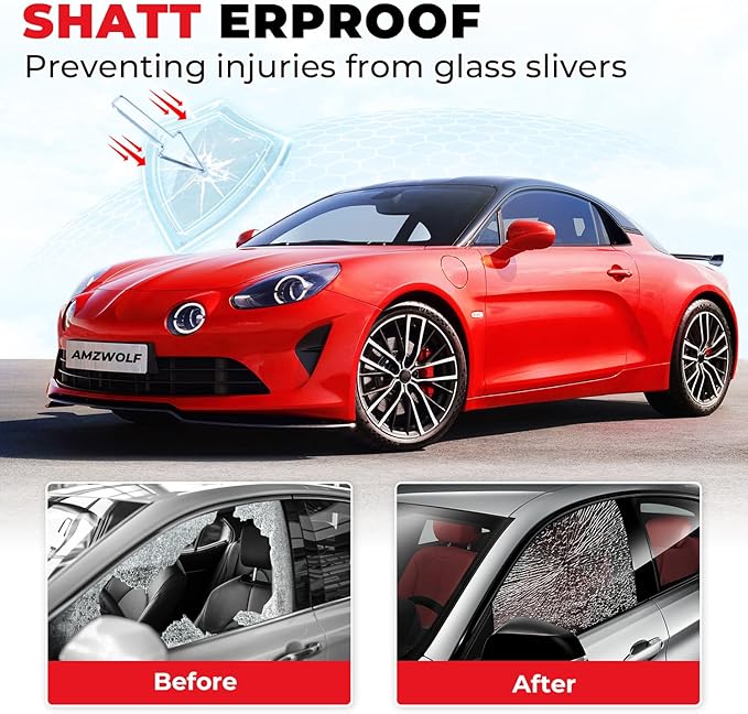 20% VLT Ceramic Car Window Tint Film (24In x100Ft), 99% UV & 96% IRR Blocks, 5-Layer Automotive Tints for Privacy Sun & Glare Protection Heat Blocking Scratch Resistant