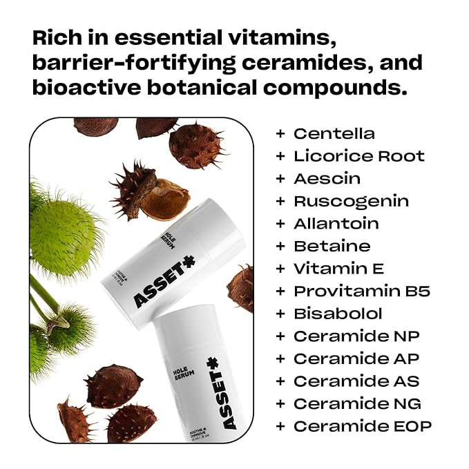 Asset Hole Serum – Soothing Daily Serum for Perianal Skin Health & Radiance – 15ml (.5oz) | Hydrates, Strengthens, Improves Skin Texture | Gentle, pH Balanced, Non-Greasy Formula