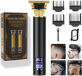 𝑵𝒆𝒘 𝑼𝒑𝒈𝒓𝒂𝒅𝒆𝒅 Hair Clippers for Mens Hair Trimmer T-Blade Trimmer Professional Haircut & Grooming Kit Rechargeable Clippers Hair Trimmer Shaver LCD Display (Black)