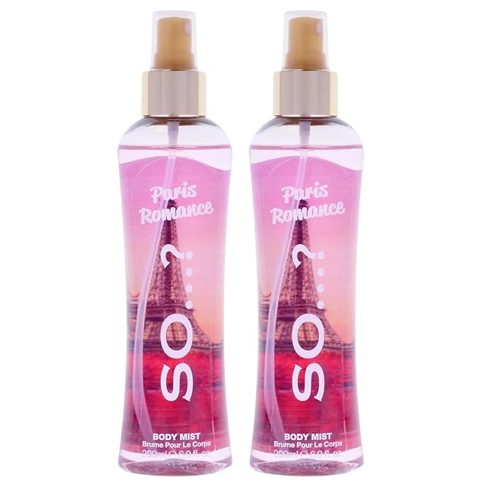 So...? Paris Romance Body Mist for Women - 6.9 oz Body Mist - Pack of 2