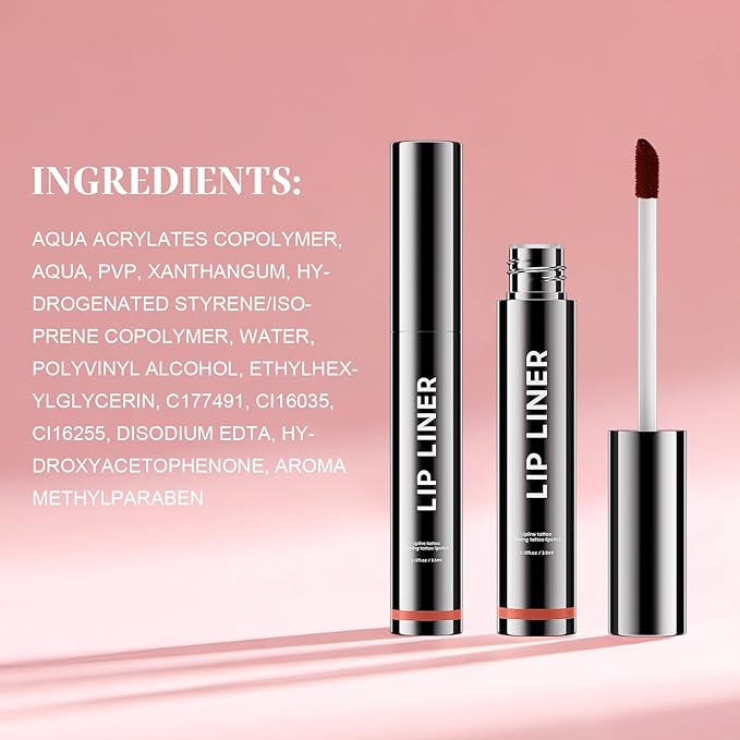 Lip Stain Peel Off - Waterproof Lip Liner, Long Lasting Transfer Proof & Smudge-Proof Lip Liner Stain Moisturizing Easy to Use Natural Lip Color (Cocoa)