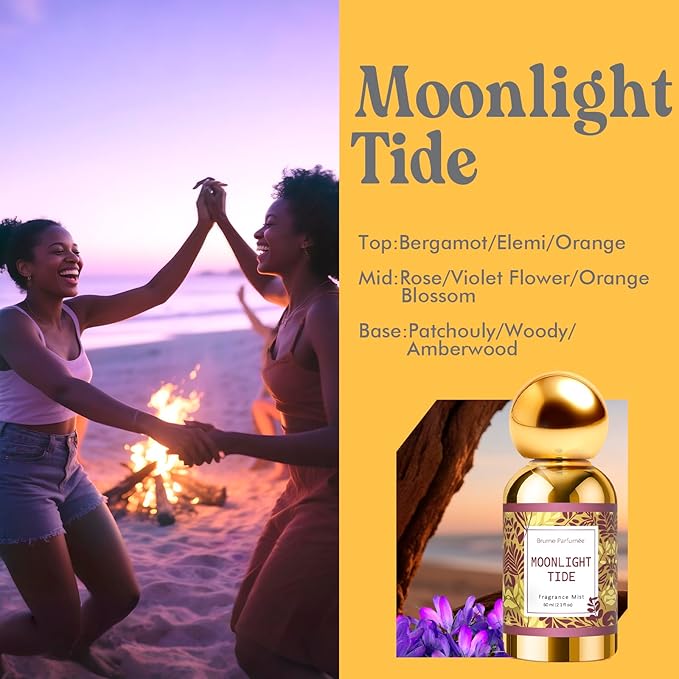 CLESH Body Spray for Women, Fragrance Mist, 3 Pack Travel Size Set, 60ml/2.1 fl oz, Velvet Blossom, Moonlight Tide, Amber Mirage