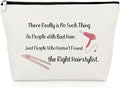 Hairdresser Appreciation Gifts for Hairstylist Makeup Bag Hair Stylist Thank You Gift for Women Hair Dresser Birthday Retirement Presents Cosmetology Graduation Presents for Cutter Cosmetic Pouch