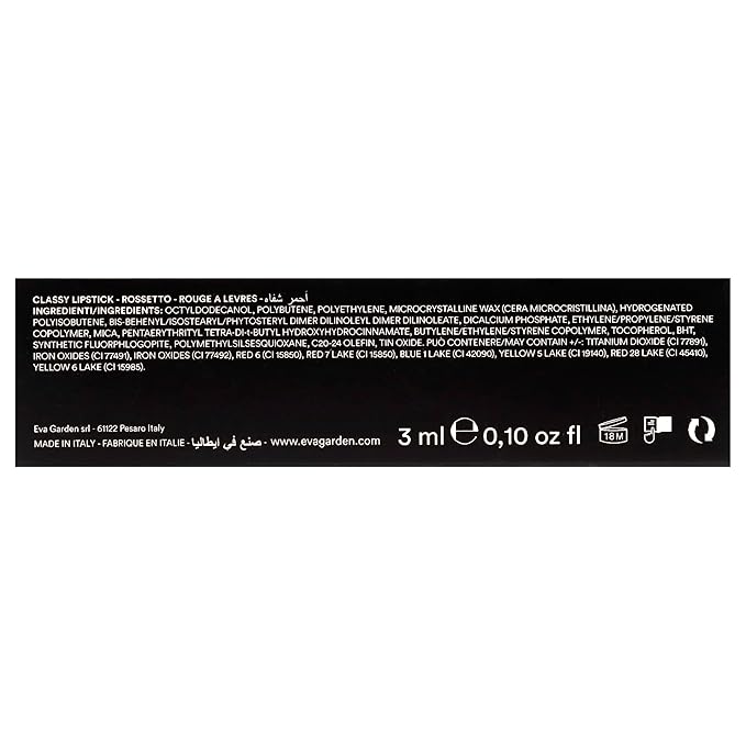 EVAGARDEN Classy Lipstick - Formulated with Natural Oils - Envelopes Your Skin with Satin Effect - Light, Pigmented Blend Gives Full Coverage and Chic Finish Instantly - 614 Brick Red - 0.1 oz