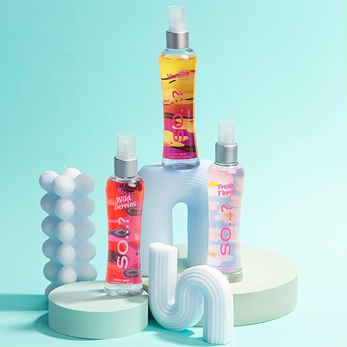 So...? Vanilla Body Mist for Women - 3.5 oz Body Mist - Pack of 2