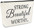 Inspirational Gifts for Women Inspirational Quote Makeup Bag Christmas Graduation Birthday Gifts for Friend Daughter Girl Wife Sister Aunt Coworker Cosmetic Bag Case Encouragement Gift Makeup Pouch
