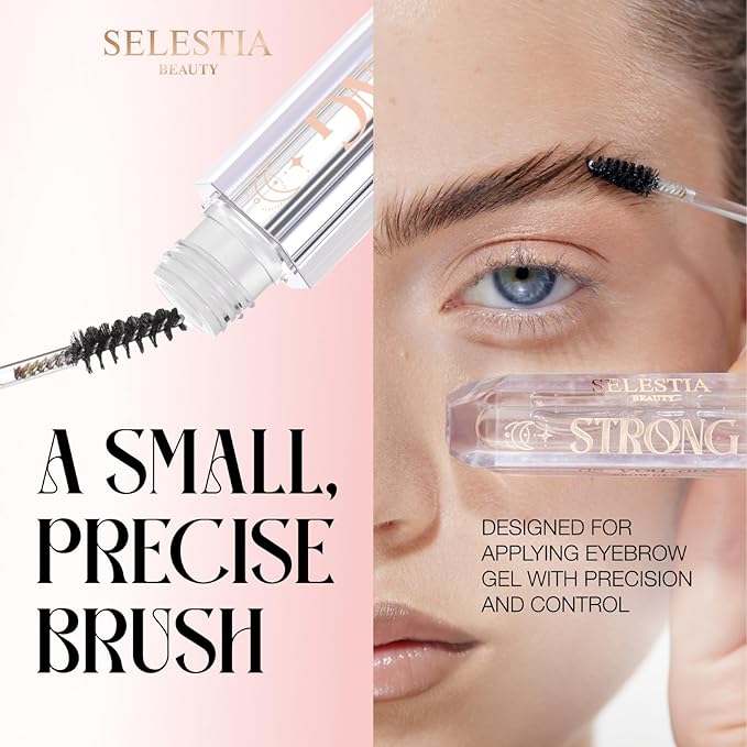 Clear Eyebrow Gel – Long-Lasting Formula for Strong Hold & Natural Finish, Clump & Flake Free – Taming & Defining Brow Lamination Gel, 0.095 fl.oz. – Strong As You Are