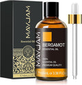 MAYJAM 100ML/3.38FL.OZ Bergamot Fragrance Oils with Glass Dropper, Essential Oils for Diffusers for Home, Long Lasting Scented Oils for Diffusers Soap Candle Making