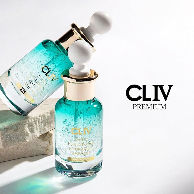 CLIV Multi Hyaluronic Hydrating Ampoule 30ml / 1.01 fl oz – Korean Skincare Nourishing Serum with 85% Hyaluronic Acid, 8-Layer Hydration Technology, Ceramides & Panthenol for Deep Moisture Care