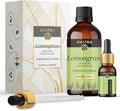 Avatra Lemongrass Essential Oil 100ML (3.38 OZ) with Glass Dropper and Travel Bottle, Pure and Natural Therapeutic Grade Lemongrass Oil for Diffuser, Aromatherapy, Massage, and DIY Candle Products