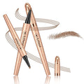 Eyebrow Pen - Upgraded 3D Liquid Eye Brow Microblading Pencil With Micro 4 Point Lift & Brow Pen Snatch, Long-Lasting Waterproof (Light Brown)