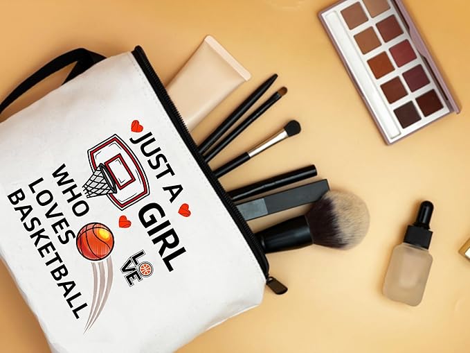 Girls Basketball Bag - Make Up Bag for Teens, Basketball Gifts for Women