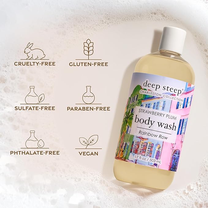 Deep Steep Body Wash, Cypress Fennel (The Folly Pier), 17 oz – Hydrating Shower Gel with Hyaluronic Acid, Shea Butter, Aloe Vera & Argan Oil – Vegan, Clean Beauty, Clean & Refreshed Skin