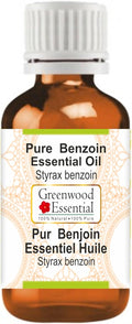 Greenwood Essential Benzoin Essential Oil (Styrax Benzoin) Pure | Viscous Texture | Rich Aroma | Unisex | All Skin Types |Natural Extract Steam Distilled 30ml (1 oz)