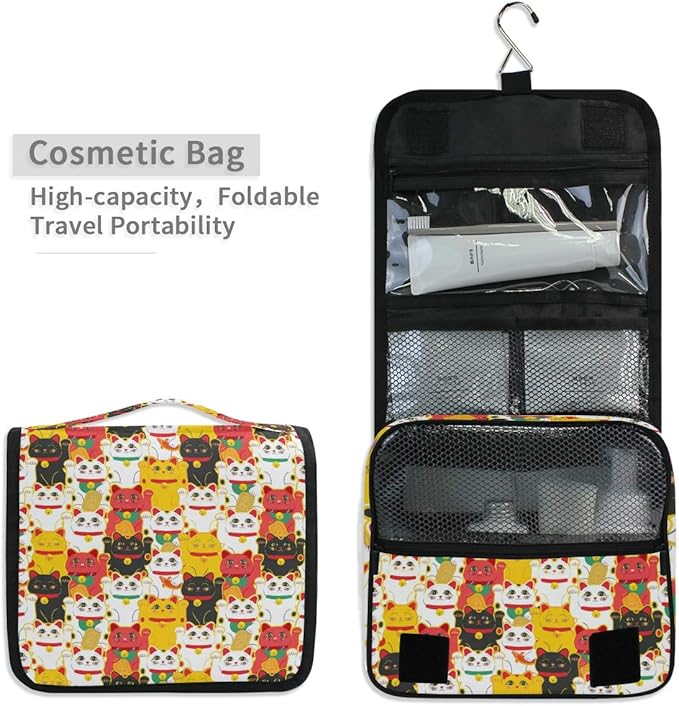 senya Hanging Travel Toiletry Bag Kit Makeup Case Cosmetics Organizer for Men Women