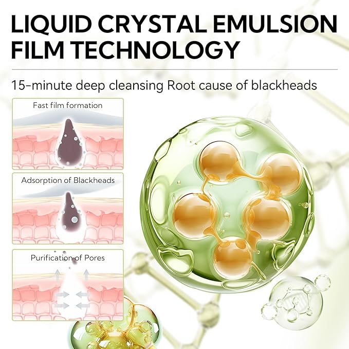 LANBENA Blackhead Remover, Nose Pore Strips for Blackheads, Black Head Remover Mask for Face, Puntos Negros, 30g+60pcs paper
