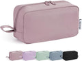Narwey Cute Makeup Bag Small Toiletry Bag Travel Cosmetic Bag Organizer Make Up Bags with Organized Pockets for Women (Dusty Rose, Large)