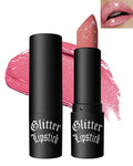 Diamond Glitter Matte Lipstick, Shiny Lip Gloss, Sparkling High Pigment Longlasting Waterproof Smudgeproof Non-Stick Cup Lipstick,Shimmer Tinted Lip Blam,Thanksgiving Makeup Gift for Women Girl-02