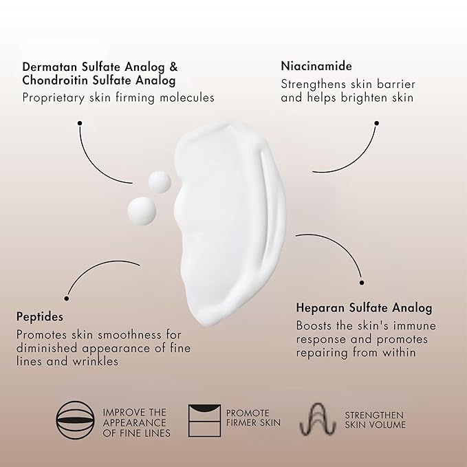 Senté HydraFirm Serum | Supports Collagen and Elastin Production | Restores Firmness and Plumps Skin | Formulated with Patented HSA and Peptides | 1 Fl Oz