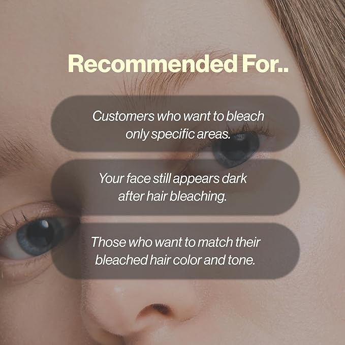 ENTROPY Makeup Brow Bleach Kit, Gentle & Effective Eyebrow Lightening Up-to 4 weeks for All Brow Types, Quick 5-Minute Application, Easy-to-Use, 6 Applications