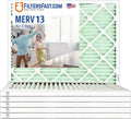 Filters Fast 20x24x1 Air Filter Merv 13, Made in the USA, Actual Size: 19.75" x by FiltersFast