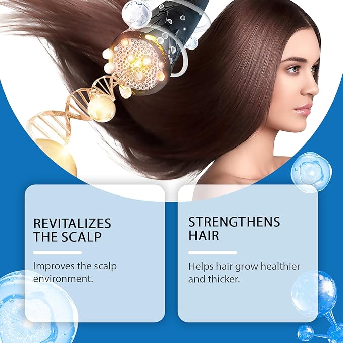 Hair Growth Serum Roll-On with Rosemary, Redensyl, Anagain for Men and Women, Reduce Hair Fall: Works on All Hair,Types 30ml