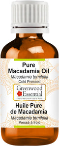 Greenwood Essential Pure Macadamia Oil (Macadamia ternifolia) Cold Pressed 30ml (1 oz)