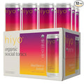 Hiyo Organic Social Tonic - Blackberry Lemon, 12 Pack - N.A. Functional Seltzer, Sparkling Water Crafted with Organic Adaptogens, Nootropics & Botanicals