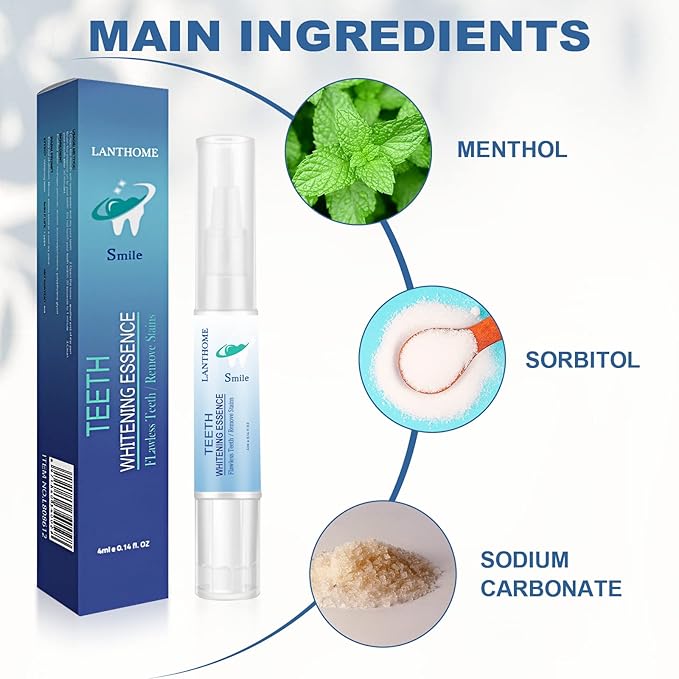 Teeth Whitening Essence Pen for Cleaning Teeth Stains, Freshening Breath and Reducing Yellowing (3pcs)