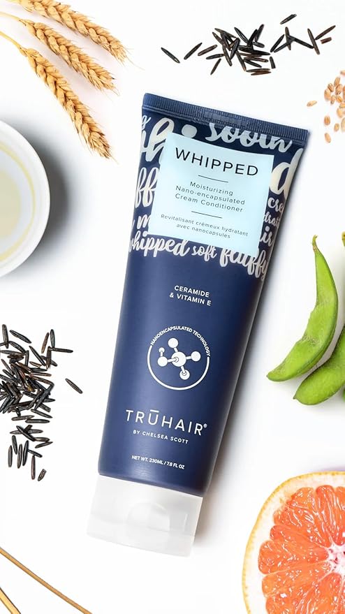 Truhair Whipped - Moisturizing Nano-Encapsulated Cream Conditioner for Women – Deep Conditioner for Dry Damaged Hair with Ceramides & Vitamin E – Hydrating Formula for Smooth, Manageable Hair, 7.8 oz