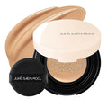 JUNG SAEM MOOL [ Mini ] Essential Skin Nuder Cushion Mini 25W Latte 0.17 Fl Oz, Natural Radiant Finish Cushion Foundation with Buildable Coverage, Lightweight Texture, Korean Foundation Makeup