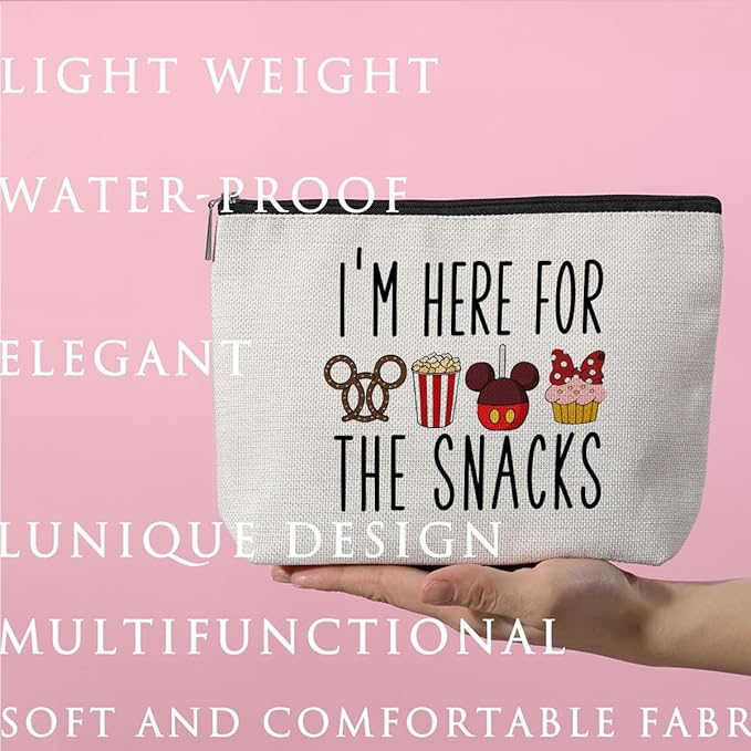 Cartoon Mouse Makeup Bag Cosmetic Bag Zipper Pouch Funny Cute Mouse Themed Gifts Animal Lover Gifts Friendship International Nurses Day Birthday Gift for Women Girl Sister Friend Daughter