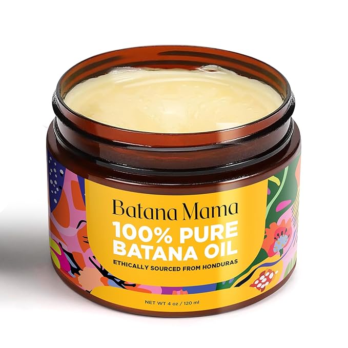 PREMIUM Cold-Pressed Batana Oil for Hair Growth, 100% Pure & Organic, No Burnt Smell, Hair Mask from Honduras, Fade Stretchmarks, All Natural