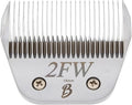 Detachable A Series 2 Wide Blade Dog Grooming 5/8" or 16mm Cut Length Japanese Carbonized Steel Dog Grooming Blades (Compatible A5 Series Clippers for Dogs Horses(B2FW)