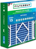 Filterbuy 21x21x5 Air Filter MERV 13 Optimal Smoke & Allergy Defense, by Filterbuy