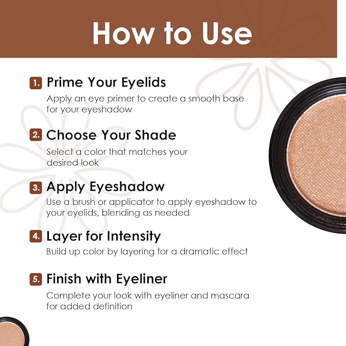Vera Moore Eyeshadow, Highly Pigmented Eyeshades and Textures, Provide Bold and Lasting Looks, Suitable for Any Event, Easily Blendable Eye Makeup in Multiple Shades. (Taupe)
