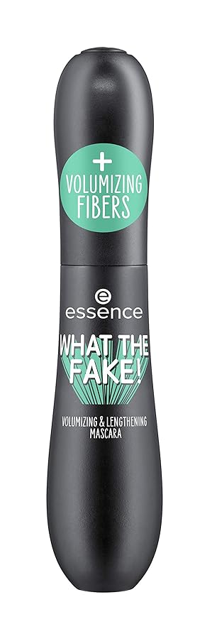 essence | What the Fake! Volumizing & Lengthening Fiber Mascara | Paraben Free | Cruelty Free (Pack of 2)