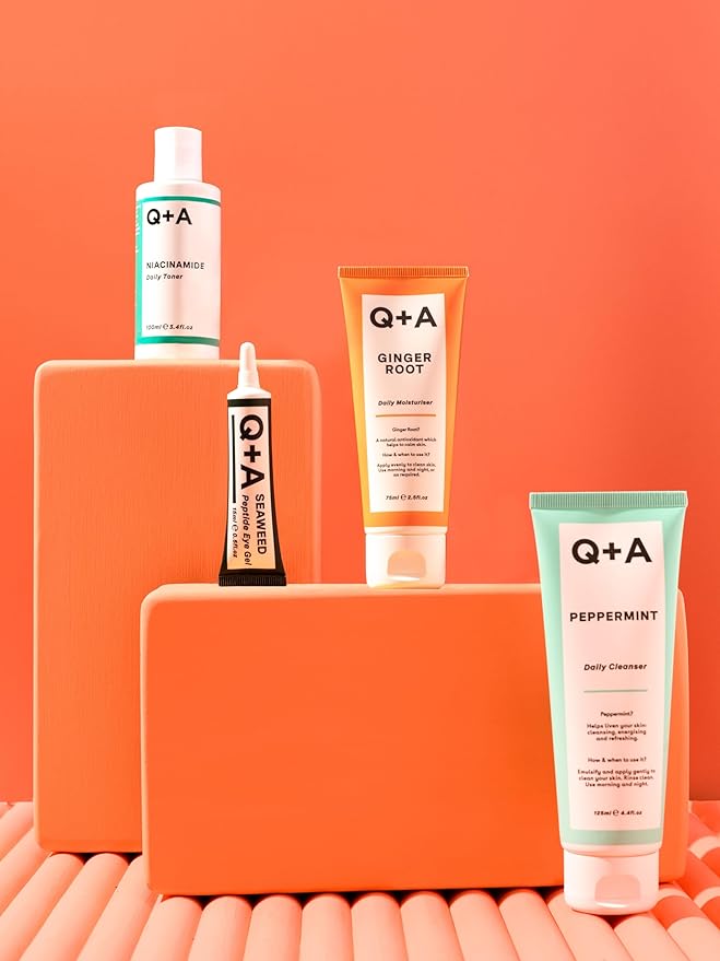 Q+A Niacinamide Daily Toner for Face (100ml), Pore Refining and Hydrating Face Toner with Hyaluronic Acid and Aloe Vera, Fragrance Free Skincare, Helps Calm Redness and Blemishes