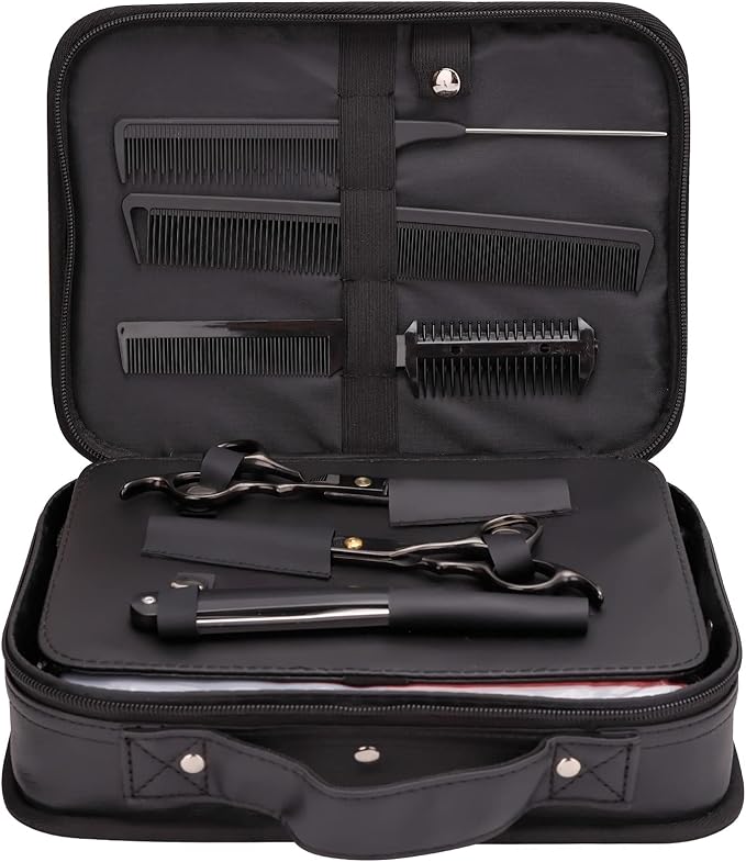 Hair Cutting Kit, 22 Pcs Professional Barber/Hair Salon Tool Set, Barber Bag Includes Hairdressing Scissors Shears, Barber Cape, Combs... Complete Hair Cutting Kit for Barber, Salon, Home Use