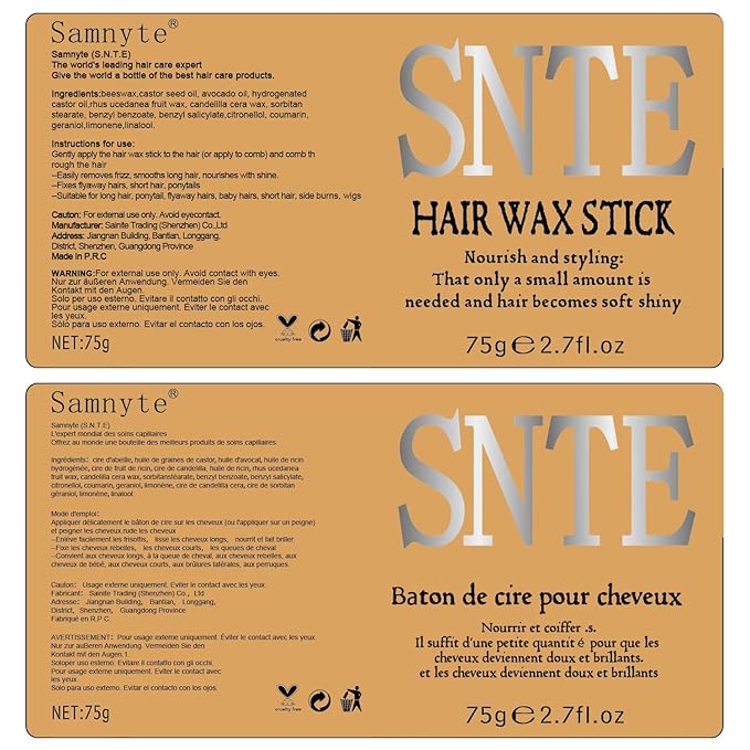 Hair Wax Stick & Styling Accessories - Tames Flyaways, Smooths Frizz, Sleek Ponytails & Buns for Kids, Teen Girls Gifts, 1000 Elastic Hair Ties, 1 Slick Back Hair Brush, 2 Hair Loop Styling Tools