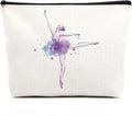 fkovcdy Ballet actress makeup bag ballerina ballet shoe bag dancing girl dancer girl girl recital gift girl ballet lover makeup bag