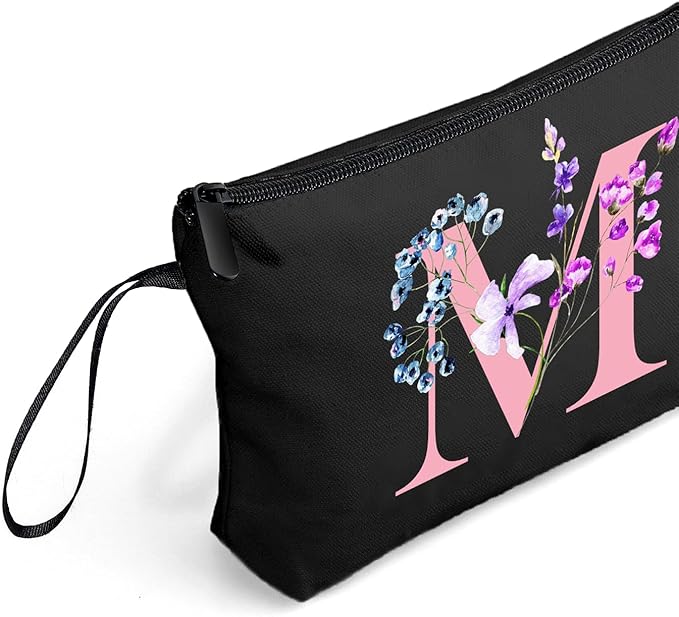 Birthday Maid of Honor Gifts for Women Her Mom Team Teacher Friend Bridesmaid Bride Personalized Makeup Cosmetic Bag with Mirror Valentines Mothers Day Christmas Graduation M