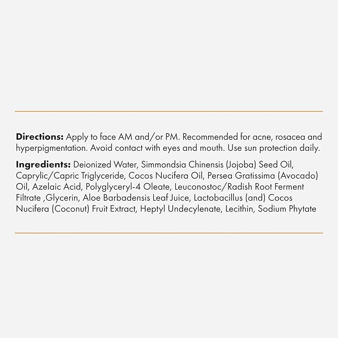 Foundation Skincare Azelaic Acid 14% Cream - Helps Calm Acne & Rosacea, Reduces Inflammation & Minimizes Pores - 1 Fl Oz