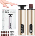 Electric Foot Callus Remover,2 in1 Rechargeable Callus Remover for Feet,9-Speed Cordless Electric Foot File Nail Grinder,Foot Scrubber Pedicure Tools for Dead Skin Dry Cracked Feet (Gold MINI)