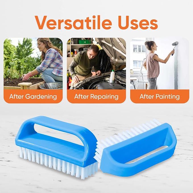 Nail Brush for Cleaning Fingernails, Nail Scrubber Brush, Toe Foot Hands Fingernail Brush Cleaner- Small Scrub Brush- All-Purpose Stiff Cleaning Brush for Home, Kitchen, Work, 12 Pack - Superio